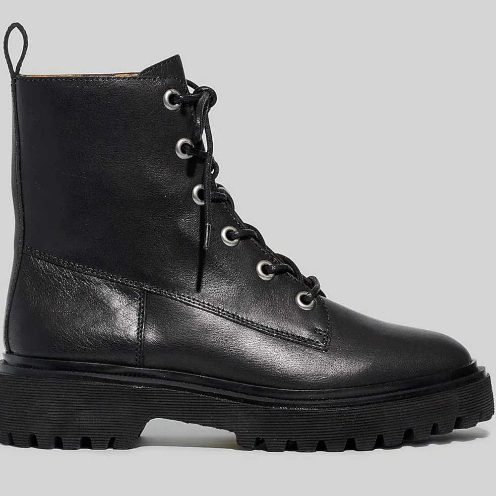 The Rayna Lace-Up Boot in Leather
